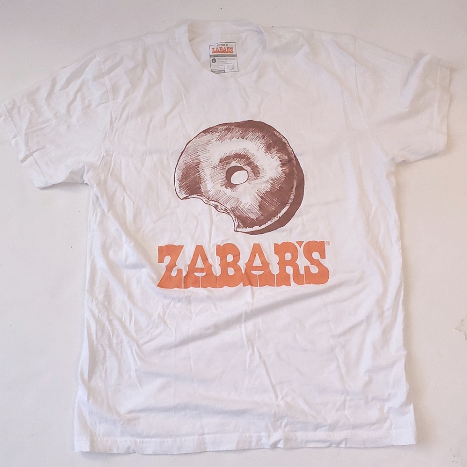 Zabar's New York T Shirt Gourmet Emporium Size Large White New Without Tags